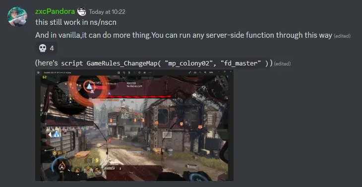 Discord 中发现 script 指令问题的对话